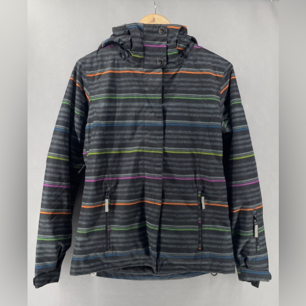 Roxy Insulated 8k Ski‎ Snowboarding Jacket Rainbow Striped Small